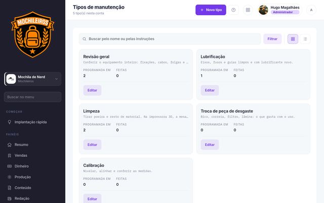 Tipo de manutenção